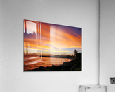 hawaiian sunset oil painting style  Acrylic Print