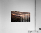 Blue Ridge Parkway Glassmine Overlook Sunset Panorama Acrylic Print