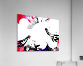 Abstract Black and White Lilies Acrylic Print