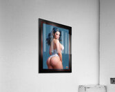 A Voluptuous Pin Up Girl Mesmeriing AI Concept Art by Xzendor7 Acrylic Print