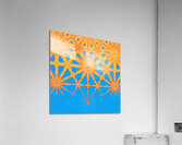 Abstract Tango and Turquoise Acrylic Print