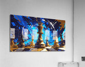 Watercolor painting with multi colored abstract backgrounds generative AI Acrylic Print