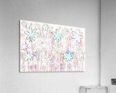 Abstract Pastel Floral Display Acrylic Print