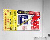 1956 California vs. Stanford Football Ticket Art Acrylic Print