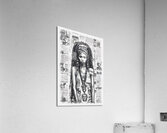 African Goddess Pencil Sketch 2024 06 26 13 47 06 Acrylic Print