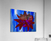 Abstract  Bright Red Trio of Lilies Acrylic Print