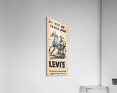 Vintage Levis Jeans Ad Remix Art Acrylic Print