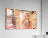 Cute Pink Fairy in the Woods Fantasy Painting  Acrylic Print
