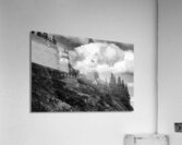 Owls Head Light Over Rocky Cliffs in Midcoast Maine - B&W Acrylic Print