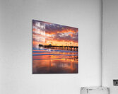 San Diego Pier Sunset   Square Acrylic Print