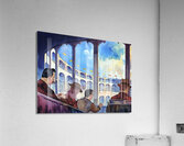 Vintage Stadium Gameday Scene Acrylic Print