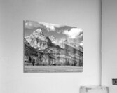Teton Barn Alone in the Wilderness in Black and White Acrylic Print