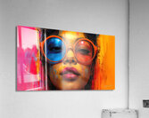 3D View- Girl Colorful Acrylic Print
