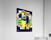1947 michigan football art remix Acrylic Print
