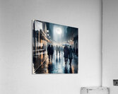 Rainy Night in the City Acrylic Print