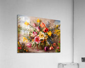 The Colorful Flowers - Oil Colors Acrylic Print