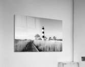 North Carolina Lighthouse in Black and White Acrylic Print