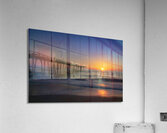 North Carolina Nags Head Pier Sunrise Reflections Acrylic Print
