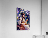 Cute Anime Style Girl With Birthday Cake Painting Acrylic Print