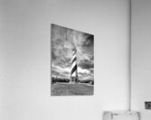 Cape Hatteras Lighthouse in Black and White Vertical Acrylic Print