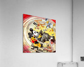 Vintage Walt Disney Cartoon Art Acrylic Print