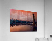 Low Country Shrimper Fog Sunset Acrylic Print