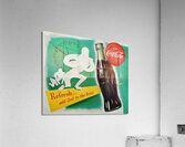 1950s football coke ad wall art Acrylic Print