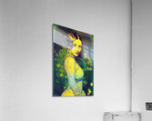Retro Vintage Pop Art Beautiful 1920s Woman Painting Acrylic Print