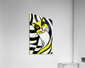 Minimalist Retro Pop Art Abstract Cat Painting Acrylic Print