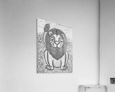 lion sketch charcoal 2408222  Acrylic Print