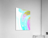 Abstract Cool Pastel Swirl Acrylic Print