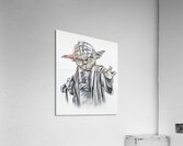 yoda sketch charcoal r 2408248  Acrylic Print