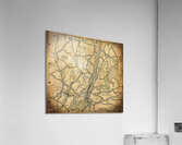 1916 nyc newark map Acrylic Print