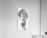 woman with rose  Acrylic Print