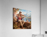 a serene and picturesque scene of a musician play Acrylic Print
