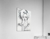 woman sketch drawing  Acrylic Print