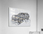pickup truck drawing  Acrylic Print