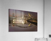 Frankfurt Main River Sunset Skyline Acrylic Print