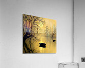 Dusk Solitude On Gold 24 4637 Acrylic Print