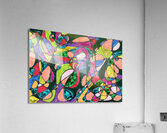 Abstract Colourful Patterned Neurographic Art  Acrylic Print