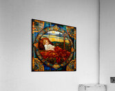 Colorful Vintage Art Nouveau Style Cute Sleeping Child Painting Acrylic Print