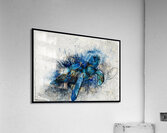 Turtle Me Blue Impression acrylique