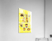 Abstract Doodle Cats Acrylic Print