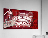 Vintage Alabama Football Memorabilia Collage Art Acrylic Print