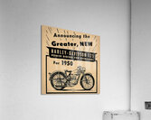 1950 harley davidson ad Acrylic Print