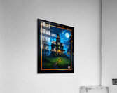Gothic Noir Haunted Victorian Mansion By Moonlight Haunting Halloween AI Concept Art by Xzendor7 Acrylic Print