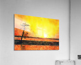 bright yellow sky Acrylic Print