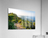 Beautiful view of the archipelago from the Osorcica Televrina mountain on the island of Losinj Croatia at sunrise  Acrylic Print