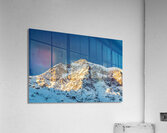 The Majestic Ortler Mountain in the European Alps in the clear morning light Acrylic Print