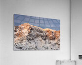 Glacier on top of the Ortler Mountain at sunrise Acrylic Print